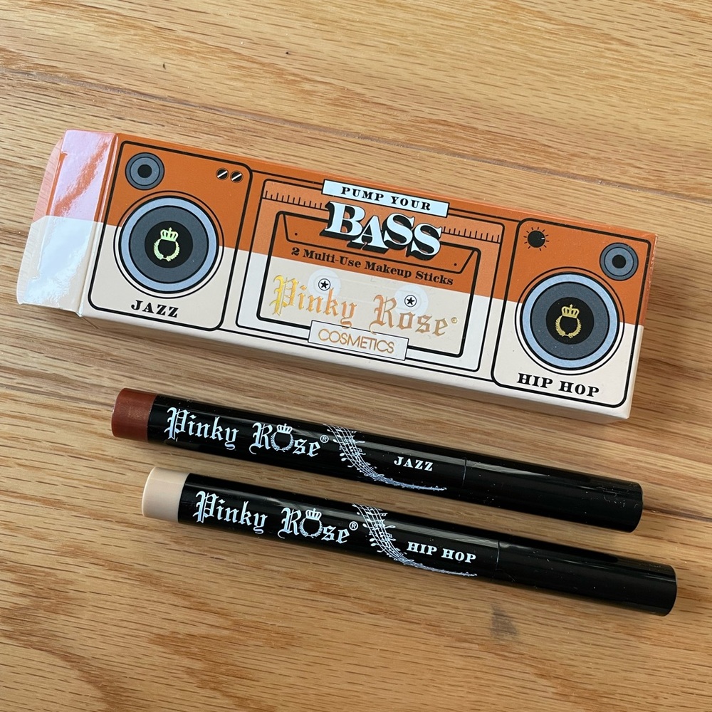 BRAND NEW Pinky Rose Multi-Use Makeup Base Sticks in Hip Hop and Jazz